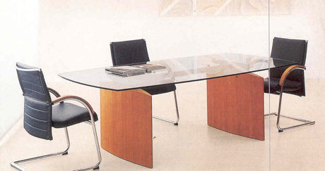 Conference Table|Glass Negotiation Table|Office Furniture|Glass Negotiation Table|洽谈台|洽谈桌|谈判桌 CG-BLQTT-03
